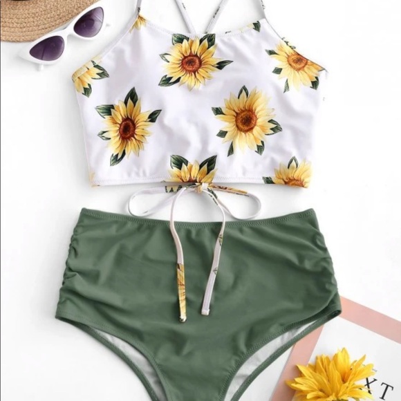 high waist bikini zaful